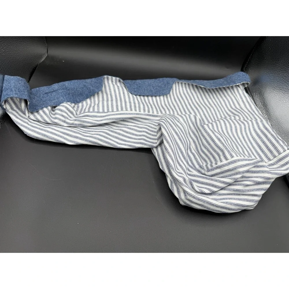 🧺Handmade Reversible Longaberger Odds & Ends/Stair Step Basket Liner–Blue-New
